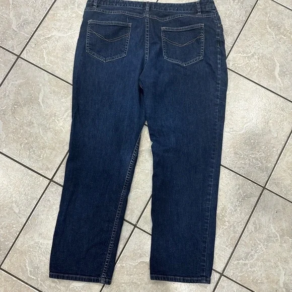 J. Jill Blue Relaxed Jeans Timeless Comfort Size 16 Petite - Picture 2 of 6